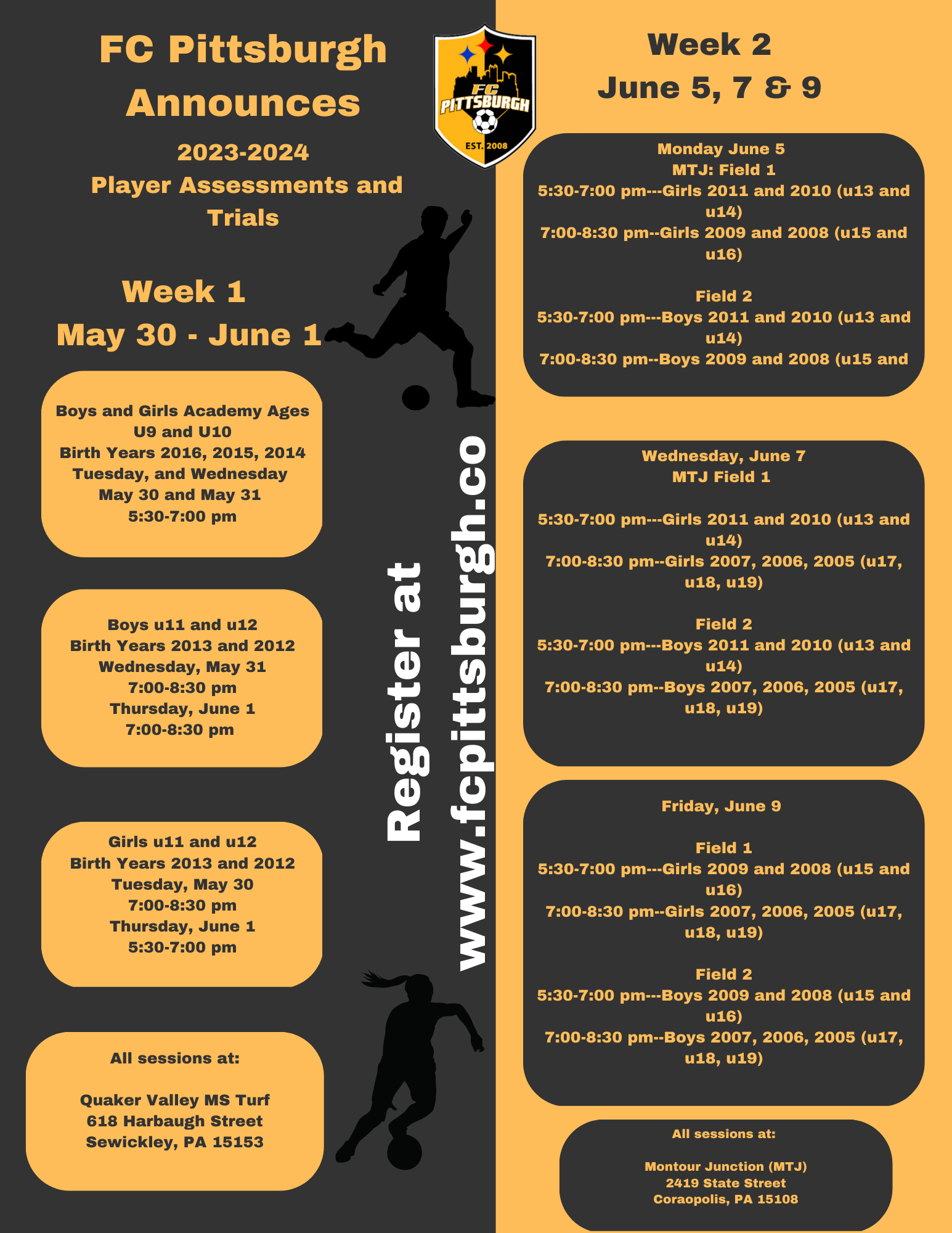 FC PittsburghTryout Information