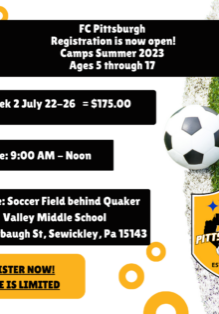 FC Pittsburgh Soccer Camps Summer 2023 3