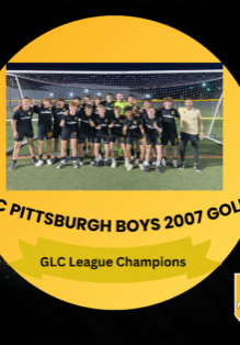 FC Pittsburgh boys 2007 Gold GLC Champions 2022-2023