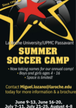 La Roche Summer Soccer Camp Flier